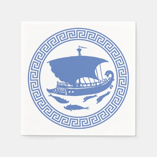 Greek Key Design Servetten (Voorkant)