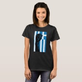 Greek Key Greek Pride OPA Hellas Greece Greek Flag T-shirt (Voorkant volledig)