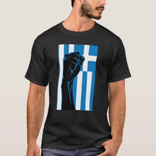 Greek Key Greek Pride OPA Hellas Greece Greek Flag T-shirt (Voorkant)