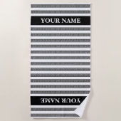 Greek key meander pattern personalized strandlaken (Voorkant)