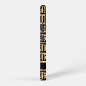 Greek Meander Key Brown, Jouw naam, Personaliseer Samsung Galaxy Hoesje (Rechterkant)