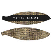 Greek Meander Key H Brown, Jouw naam, Personalisee Basketbal (Panelen)