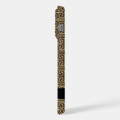 Greek Meander Key H Brown, Jouw naam, Personalisee iPhone Hoesje (Linkerkant)