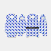 Greek Meander Key, Wave Key, Blauw, Jouw naam Bedankdoosjes (Uitgevouwen)