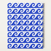 Greek Meander Key, Wave Key, Blauw, Jouw naam Planner (Achterkant)