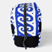 Greek Meander Key, Wave Key, Blauw, Jouw naam Toilettasje (Rechts)