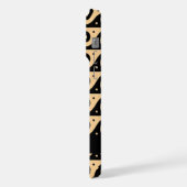 Greek Meander Key, Wave Key, Bruin, Jouw naam iPhone Hoesje (Linkerkant)