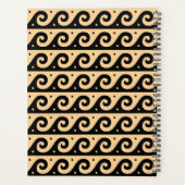 Greek Meander Key, Wave Key, Bruin, Jouw naam Planner (Achterkant)