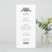 Greek menu party table Sign with stone elements (Staand voorkant)