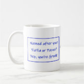 Greek Mug Saying About Your Name Koffiemok (Links)
