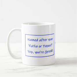 Greek Mug Saying About Your Name Koffiemok