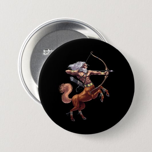 Greek Mythology Centaur Ronde Button 7,6 Cm (Voorkant /achterkant)