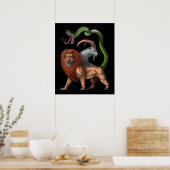 Greek Mythology Chimera Poster (Keuken)