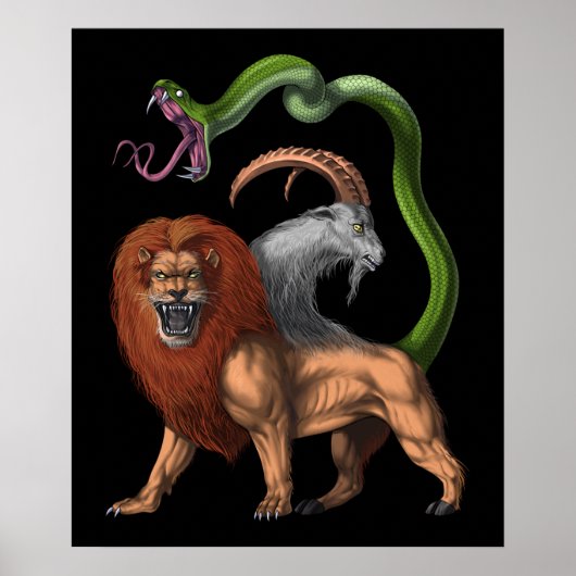 Greek Mythology Chimera Poster (Voorkant)