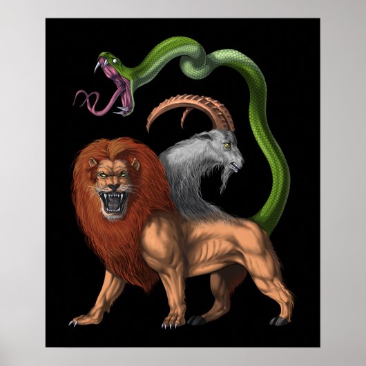 Greek Mythology Chimera Poster (Voorkant)