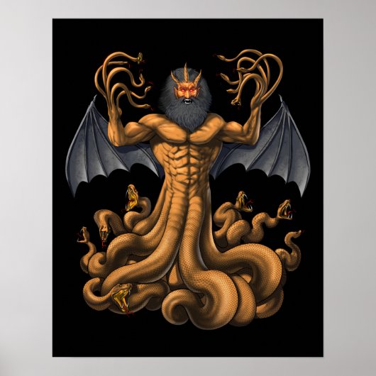 Greek Mythology Creature Typhon Poster (Voorkant)