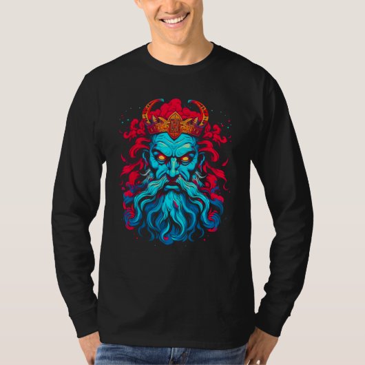 Greek Mythology God of Death Hades T-shirt (Voorkant)