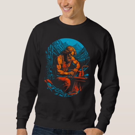Greek Mythology God of Fire Hephaestus Trui (Voorkant)