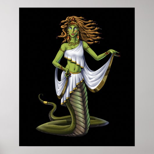 Greek Mythology Goddess Medusa Poster (Voorkant)