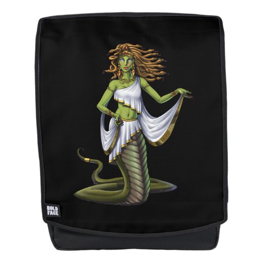 Greek Mythology Goddess Medusa Rugtassen (Voorkant)