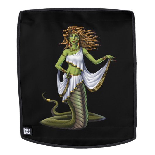 Greek Mythology Goddess Medusa Rugtassen (Verwijderbaar gezicht)