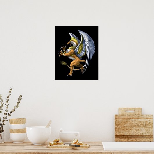 Greek Mythology Griffin Poster (Keuken)