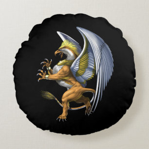 Greek Mythology Griffin Rond Kussen