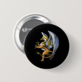 Greek Mythology Griffin Ronde Button 5,7 Cm (Voorkant /achterkant)