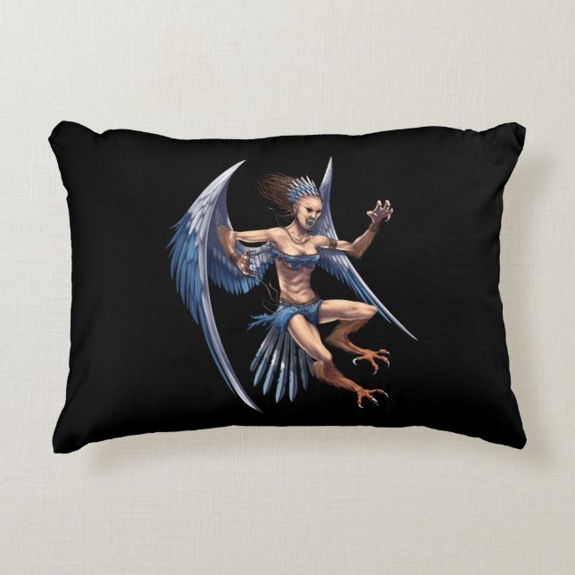 Greek Mythology Harpy Accent Kussen (Voorkant)