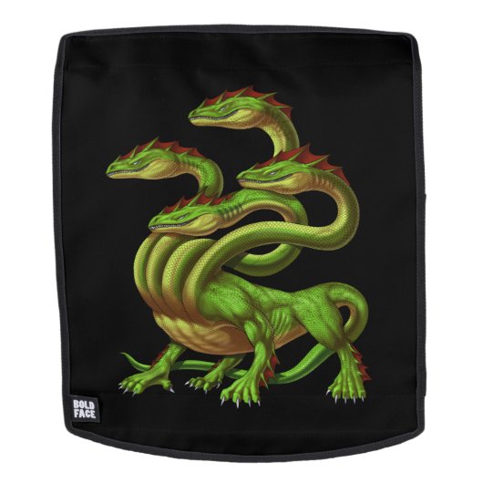 Greek Mythology Hydra Rugtassen (Verwijderbaar gezicht)
