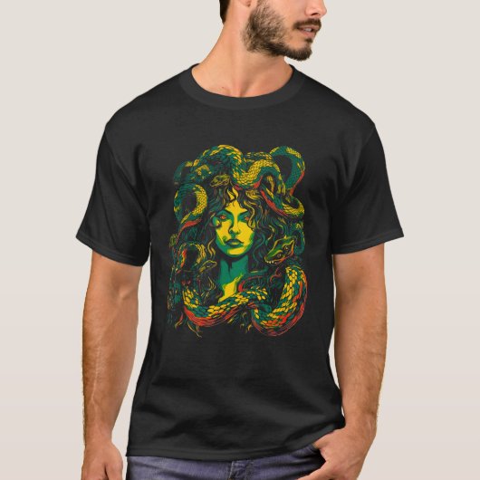 Greek Mythology Medusa T-shirt (Voorkant)