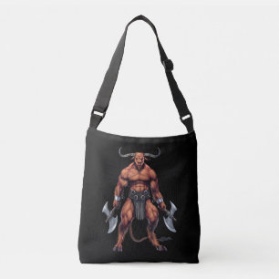 Greek Mythology Minotaur Crossbody Tas