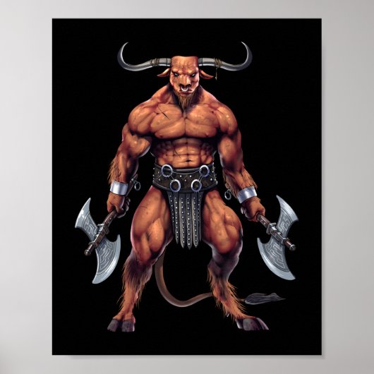 Greek Mythology Minotaur Poster (Voorkant)