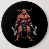 Greek Mythology Minotaur Ronde Button 6,0 Cm (Voorkant)