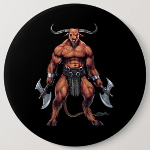 Greek Mythology Minotaur Ronde Button 6,0 Cm