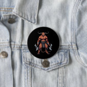 Greek Mythology Minotaur Ronde Button 7,6 Cm (In situ)