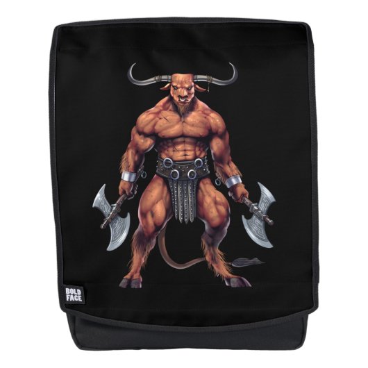 Greek Mythology Minotaur Rugtassen (Voorkant)