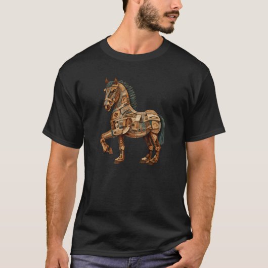 Greek Mythology The Odyssey Greek History Trojan H T-shirt (Voorkant)
