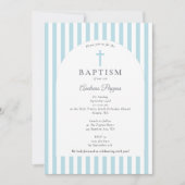 Greek Orthodox Christening Baptism Dusty Blue Boy Kaart (Voorkant)