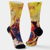 Greek orthodox icon of Prophet Elijah Sokken (Gebogen)