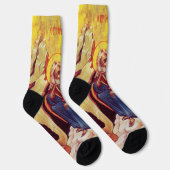 Greek orthodox icon of Prophet Elijah Sokken (Rechts)