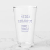 Greek Patriarch Flag Greece Navy Blue Glas (Achterkant)