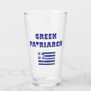 Greek Patriarch Flag Greece Navy Blue Glas