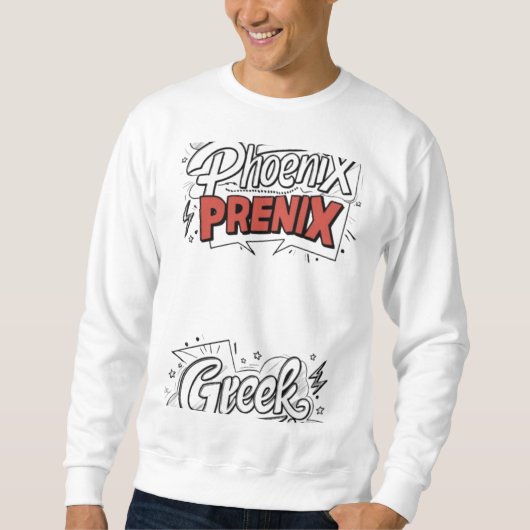 Greek Phoenix Mannen Sweatshirt Design 🪽👕 (Voorkant)