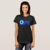 Greek Pride OPA Evil Eye Hellas Greece Evil Eye Ma T-shirt (Voorkant volledig)