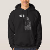 Greek Psi Statue Thought Bubble Expressing Thought Hoodie (Voorkant)