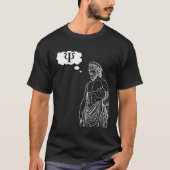 Greek Psi Statue Thought Bubble Expressing Thought T-shirt (Voorkant)