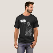Greek Psi Statue Thought Bubble Expressing Thought T-shirt (Voorkant volledig)