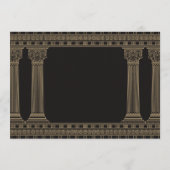 Greek Retirement Party with Custom Colour Graphics Kaart (Achterkant)