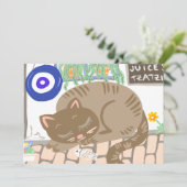 Greek Sleepy Cat Taverna Scenery (Staand voorkant)